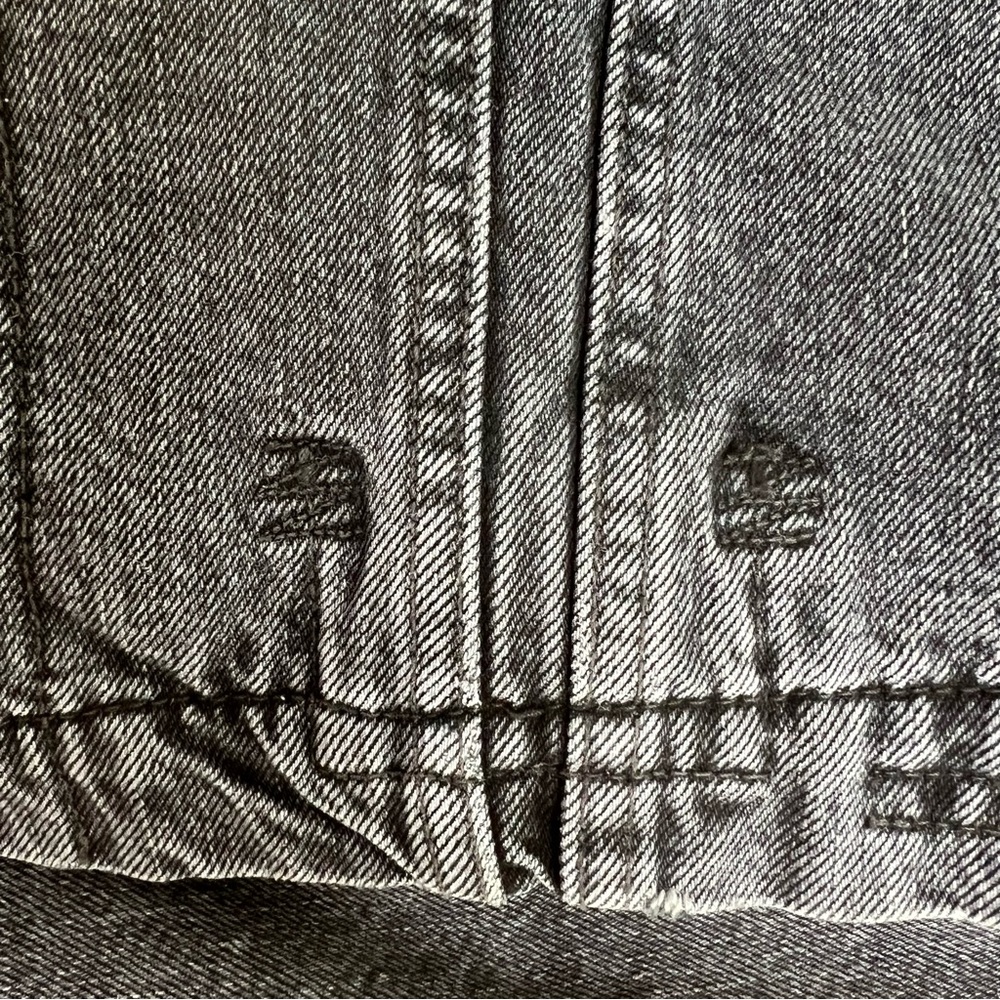 R13 Lyle Trucker Jacket. Denim. Dark grey/black. Gently used - Picture 12 of 12